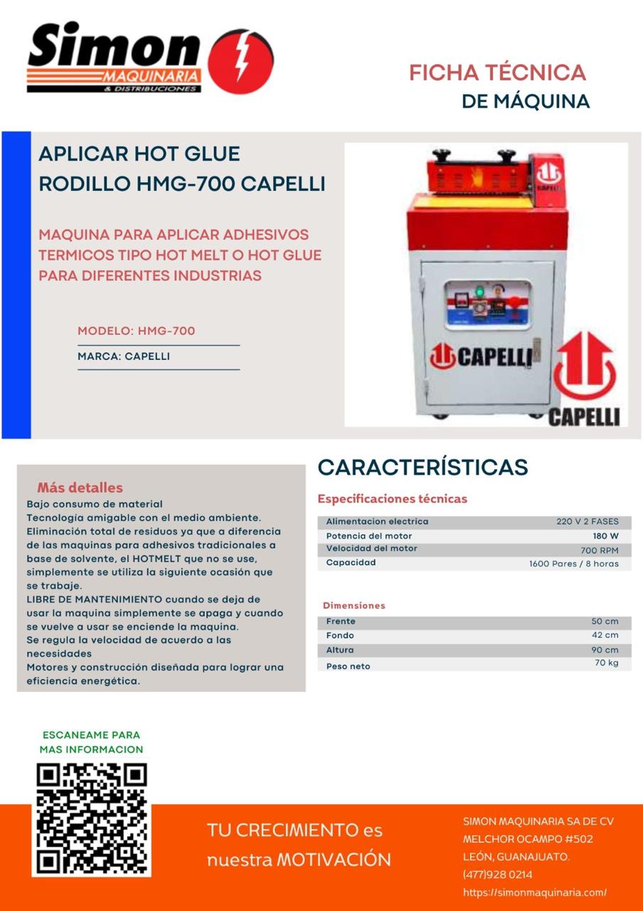 APLICAR HOT MELT POR RODILLO HMG-700 - Imagen 3