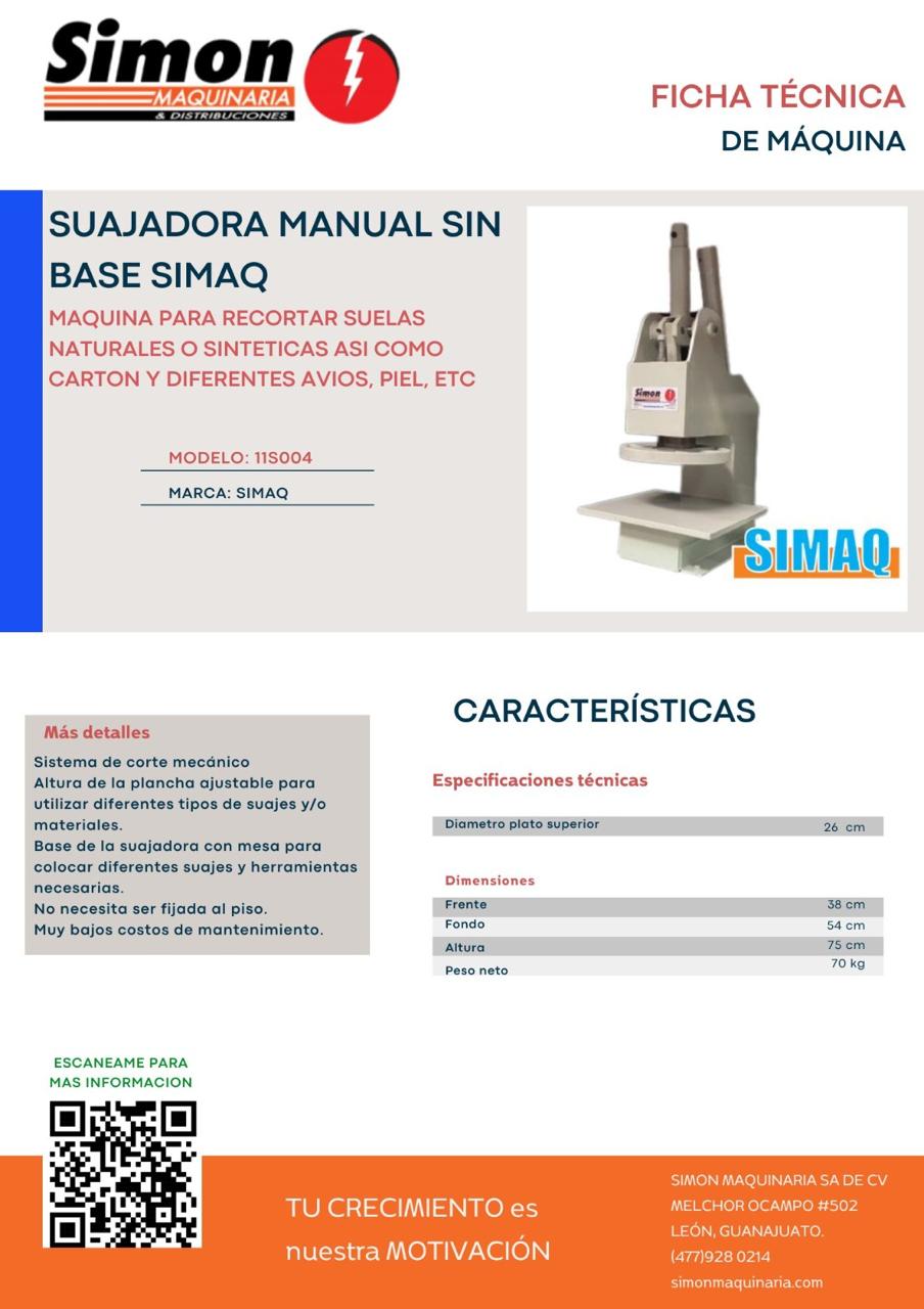 SM-200 SUAJADORA MANUAL - Imagen 2
